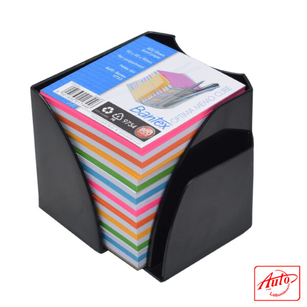 MEMOCUBE OPTIMA FULL SIZE PEN COMPARTMENT ASSORTED PAPER BANTEX
