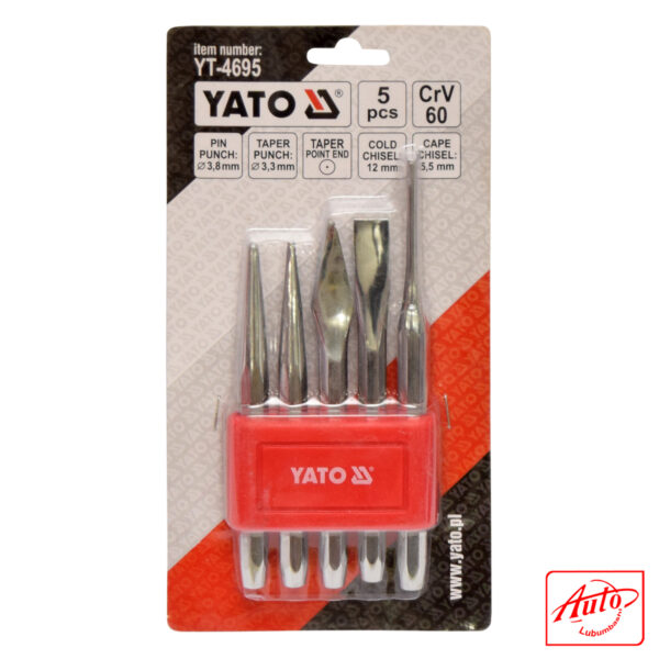 CHISEL & PUNCH SET 5PCS - YATO – Image 3