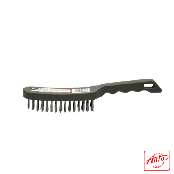 PLASTIC HANDLE WIRE BRUSH 6 ROWS - YATO – Image 2