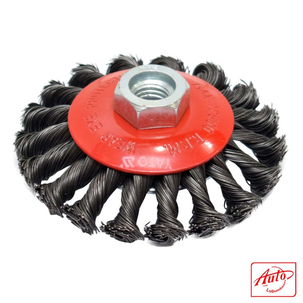 CIRCULAR BRUSH TWISTED WIRE 100MM,14MM BAR YATO Auto Lubumbashi