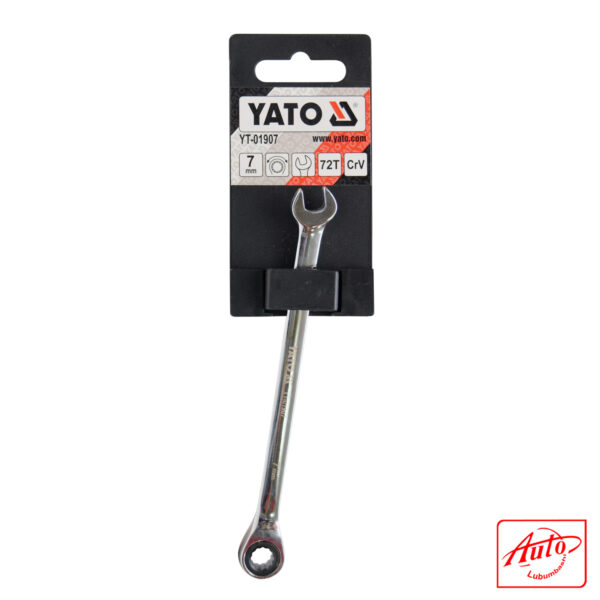 COMBINATION RATCHET WRENCH 7MM - YATO – Image 2