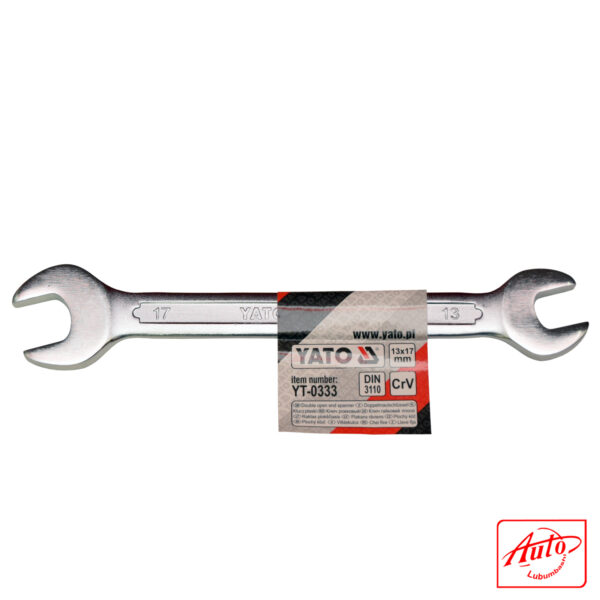 DOUBLE OPEN-END SPANNER 13X17MM - YATO – Image 2