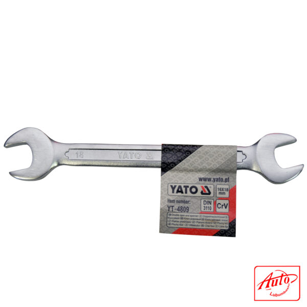 DOUBLE OPEN-END SPANNER 16X18MM - YATO – Image 2