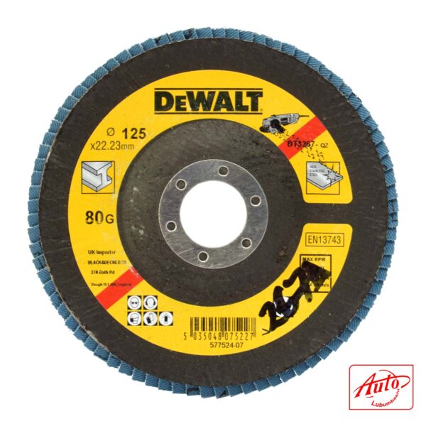 FLAP DISC 125MM X 80 GRIT - DEWALT – Image 2