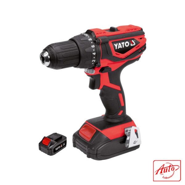 SET - 18V DRILL / DRIVER, 2 BATTERIES AND CHARGER - YATO – Image 2