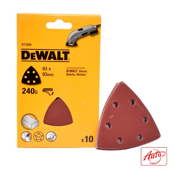 PACK10  240G DETAIL SANDING SHEETS - DEWALT – Image 2