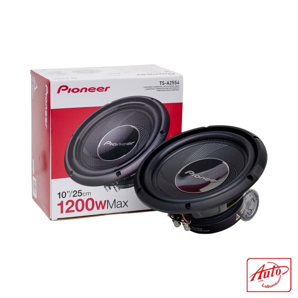 25 CM / 10″ ASERIES COMPONENT SUBWOOFER, 1200 W MAX. 350 W PIONEER