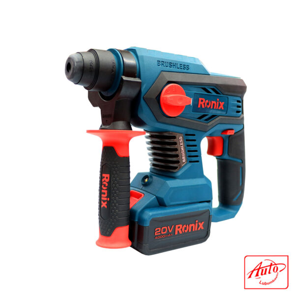 CORDLESS ROTARY HAMMER KIT, 20V, 2.2ـJ-BRUSHLESS SERIES - RONIX – Image 2
