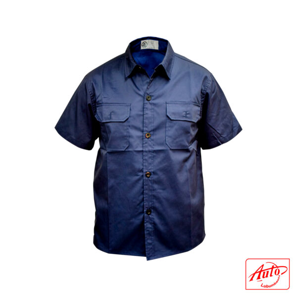 Workwear Shirt Navy Blue Size: M – Image 2