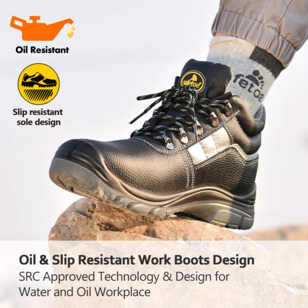 Water Resistant Heavy Duty S3 Safety Shoes Size: 42 Black - Image 4
