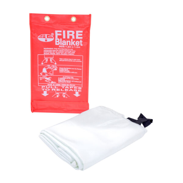 FIRE BLANKET 1.2M X 1.2M Size: 1.2m x 1.2m White – Image 2