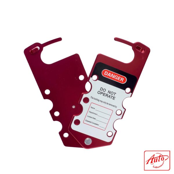 ALUMINUM HASP LOCKOUT – TAG INCLUDED Red - Image 3