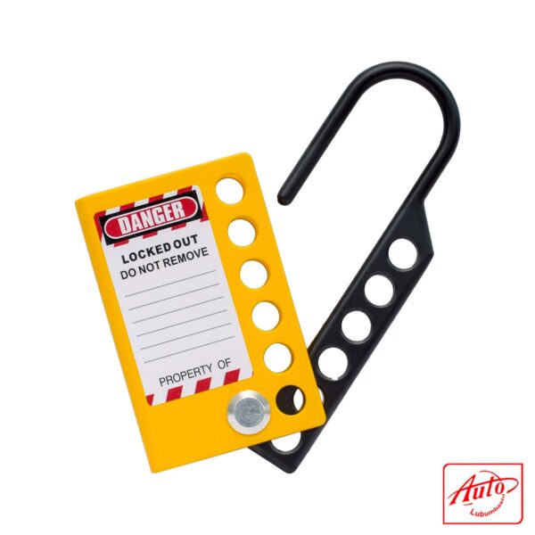 ALUMINUM HASP LOCKOUT – TAG INCLUDED Yellow - Image 3
