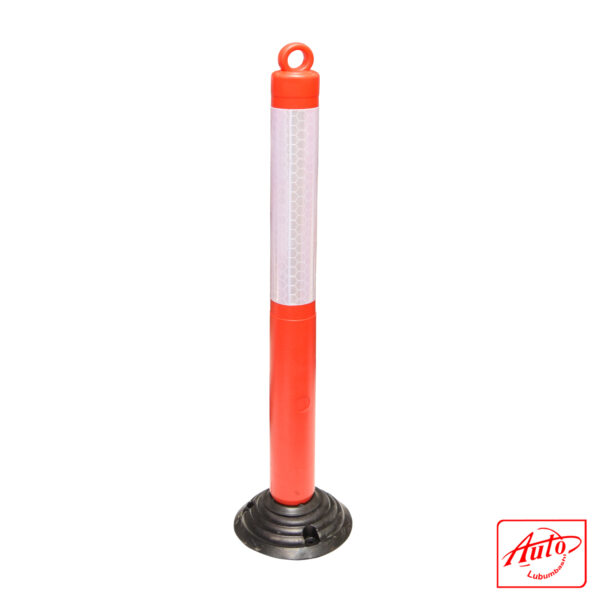 REFLECTOR COLUMN WITH HEAD TO HOLD A CHAIN 5.0 KG- 100CM Red – Image 2