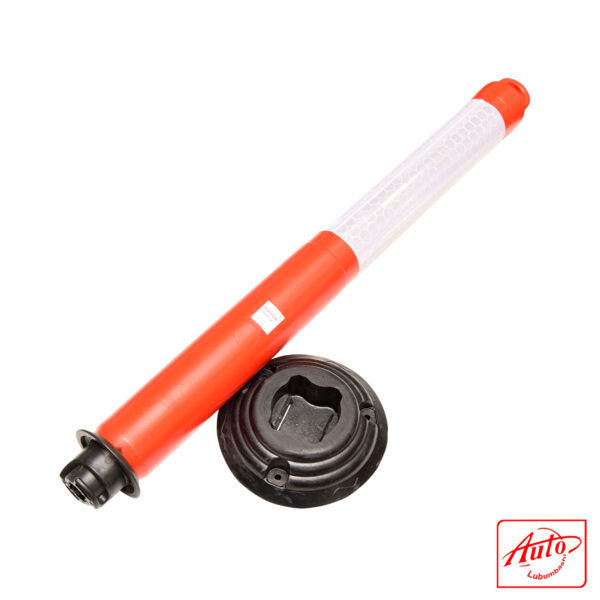 REFLECTOR COLUMN WITH HEAD TO HOLD A CHAIN 5.0 KG- 100CM Red – Image 3