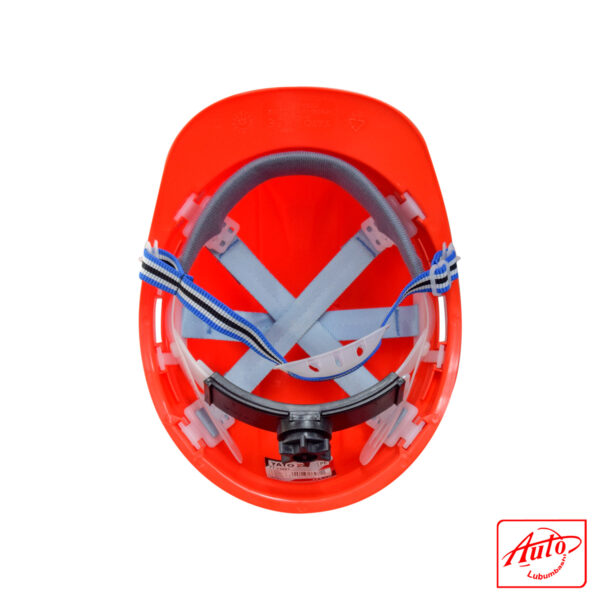 VENTED HELMET WITH CHIN BELT Size: 53/64 cm Red - Image 3