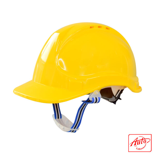 VENTED HELMET WITH CHIN BELT Size: 53/64 cm Yellow – Image 2