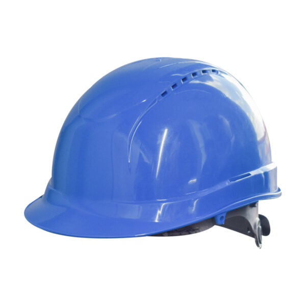 VENTED HELMET WITH CHIN BELT Size: 53/64 cm Blue – Image 2
