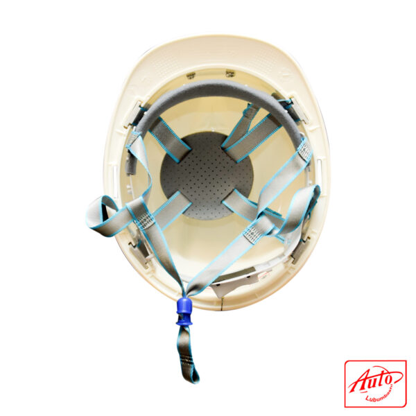 HDPE safety helmet construction, mining with lamp holder Size: 53/64 cm White – Image 3