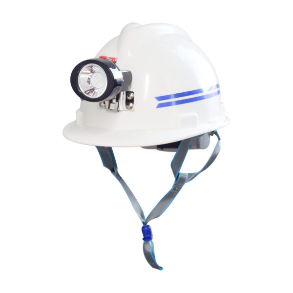 HDPE safety helmet construction, mining with lamp holder Size: 53/64 cm White – Image 4