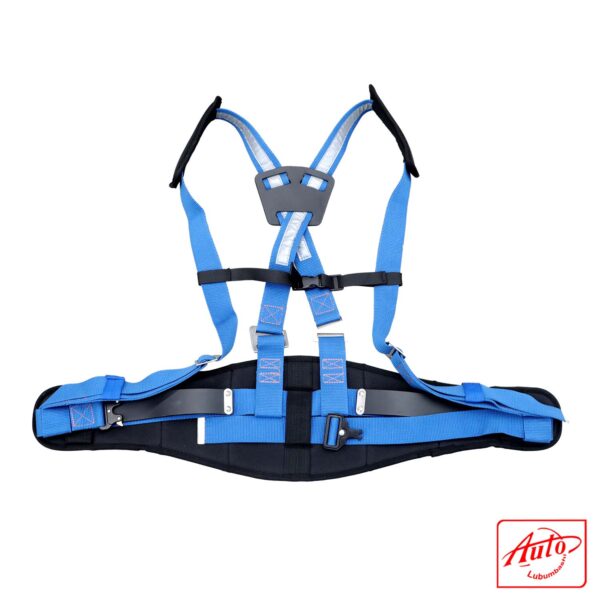 Mining Safety Belt with Shoulder Strap Blue - Image 2