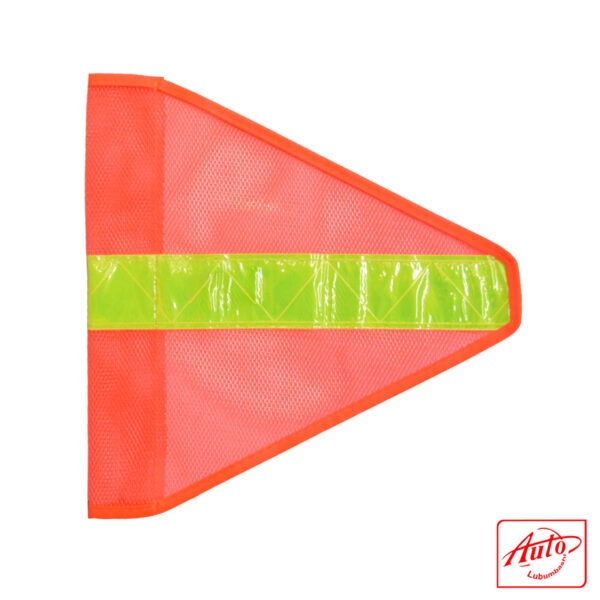 MINING WARNING FLAG  Size: 30x30 cm Bright orange - Image 2
