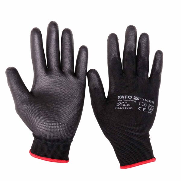 WORKING GLOVES BLACK SIZE 9 Black - Image 2