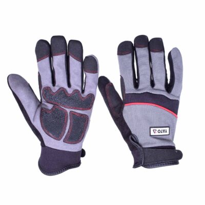 WORKING GLOVES BLACK SIZE 7/L Black, Grey, Red