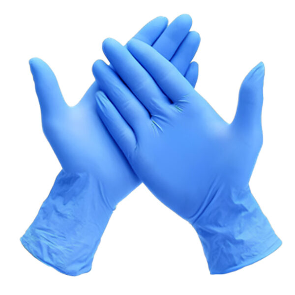 POWER FREE VINYL DISPOSABLE GLOVE-BOX Size: L Color: Sky Blue – Image 2