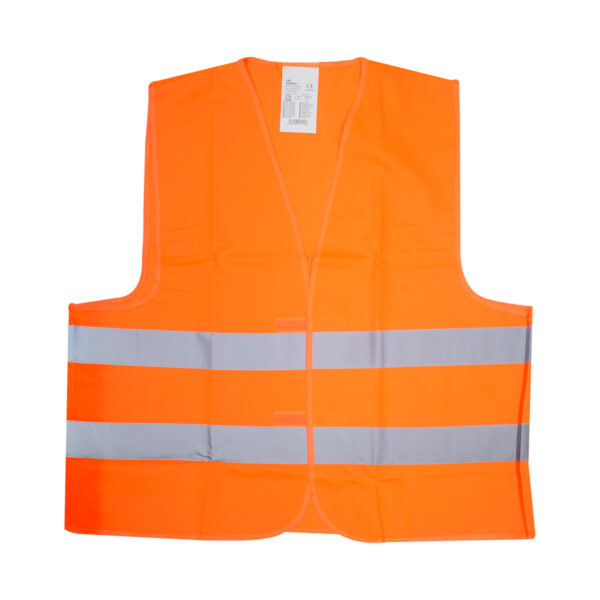 SAFETY VEST WITH TAPE ON SHOULDERS Orange – Image 2