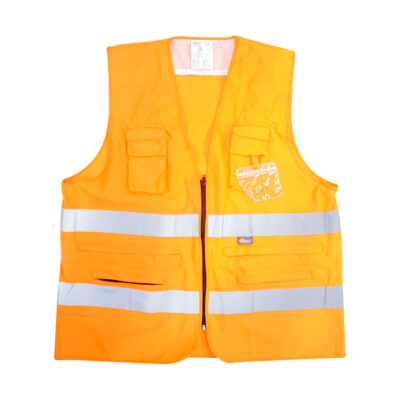 HIGH-VISIBILITY MULTI-FUNCTION WAISTCOAT Size: L orange