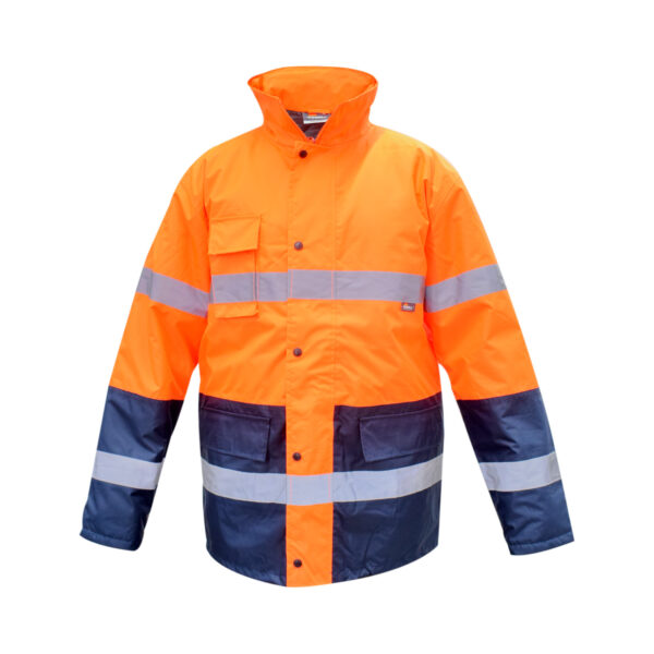 HIGH VISIBILITY CONTRAST PARKA Size: 3XL Orange – Image 2