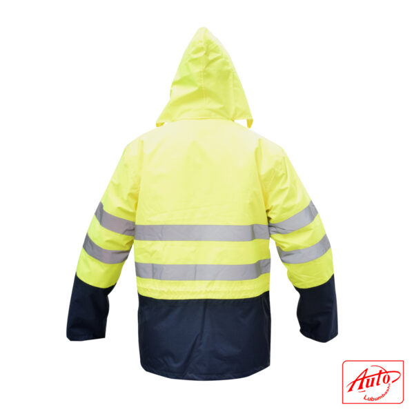 HIGH VISIBILITY CONTRAST 4 IN 1 JACKET Size: 3XL Size: 3XL Yellow / Blue - Image 4