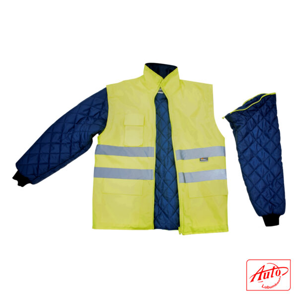 HIGH VISIBILITY CONTRAST 4 IN 1 JACKET Size: 3XL Size: 3XL Yellow / Blue - Image 5