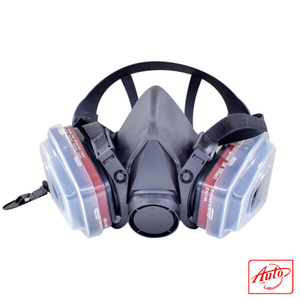 SILICONE HALF FACE MASK RESPIRATOR Black - Image 2