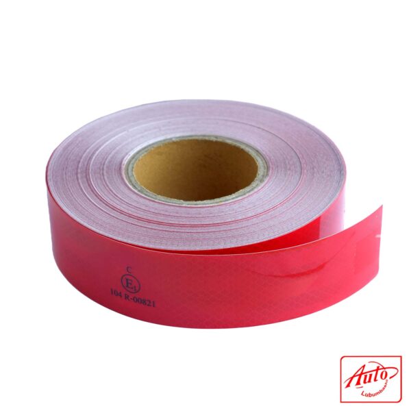 REFLECTOR TAPE – SELF ADHESIVE 5cm x 45.7m Red - Image 2