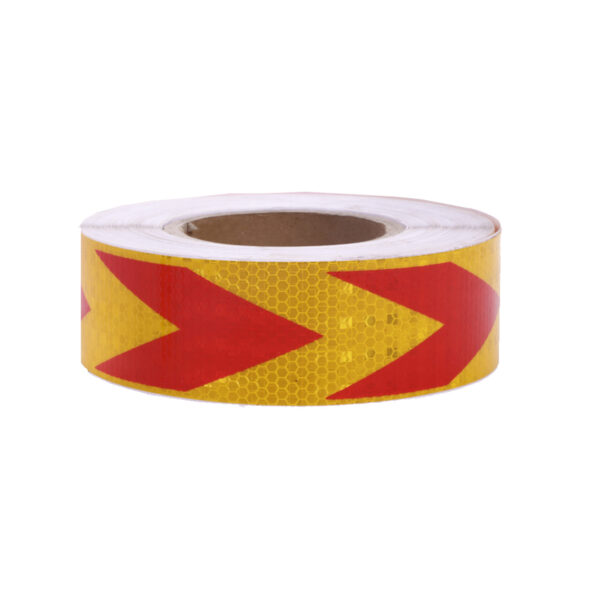 REFLECTOR TAPE-SELF ADHESIVE 5X2500cm yellow and red – Image 2