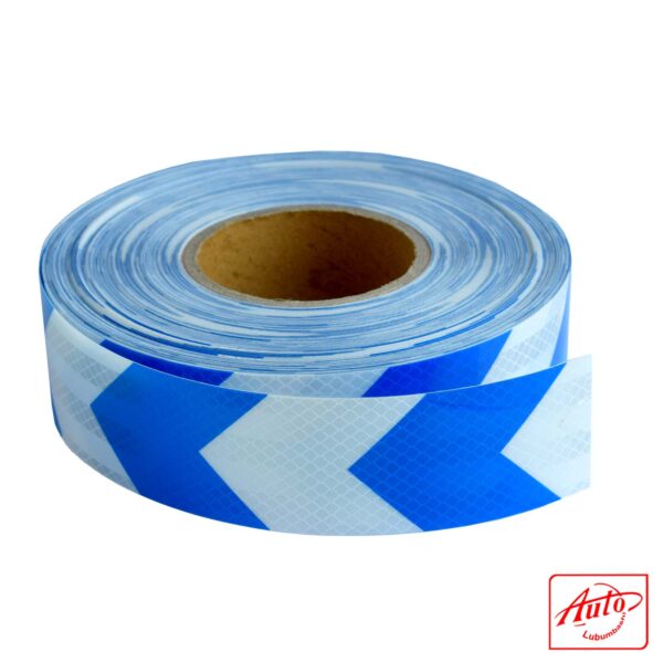 REFLECTOR TAPE – SELF ADHESIVE 5X2500cm white and blue - Image 2