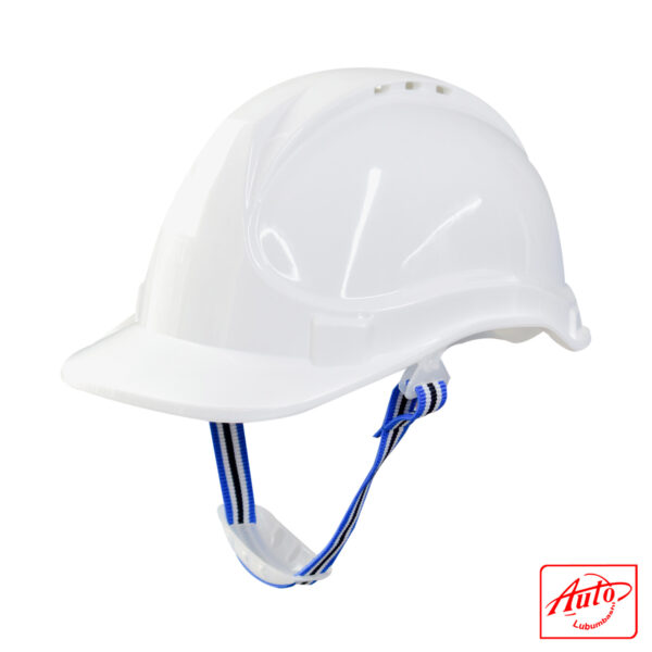 VENTED HELMET WITH CHIN BELT Size: 53/64 cm White - Image 2