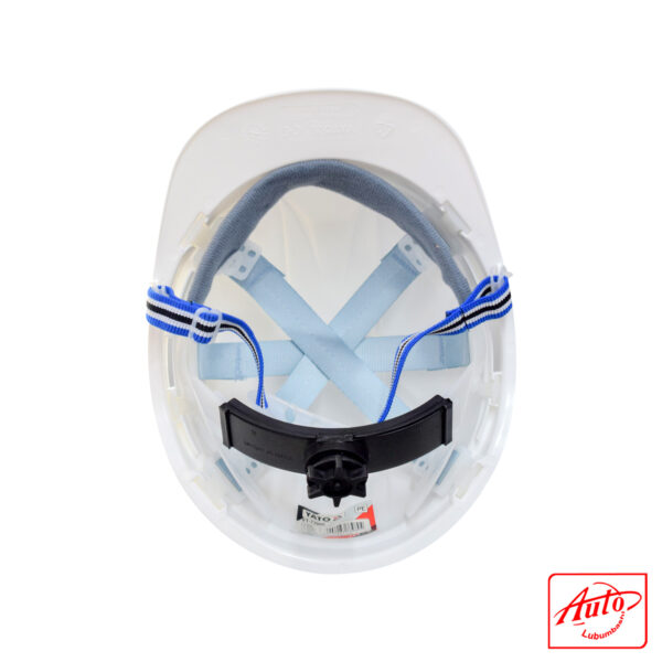 VENTED HELMET WITH CHIN BELT Size: 53/64 cm White - Image 3