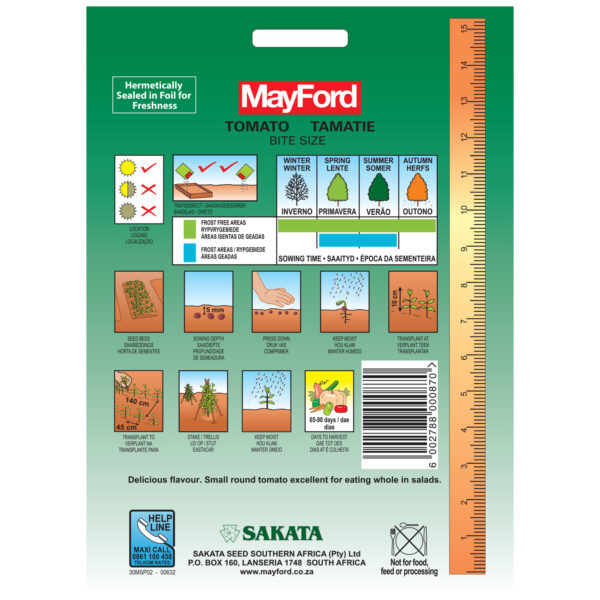 SEEDS TOMATO BITE SIZE – PKT – MAYFORD – Image 3