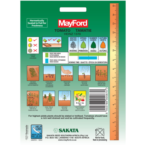 SEEDS TOMATO HEINZ 1370 – PKT - MAYFORD – Image 3