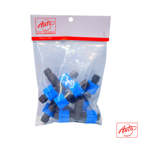 LOCK NUT FITTING CONNECTOR LOCK TEE FOR PIPE 16mm 5PCS – Image 3