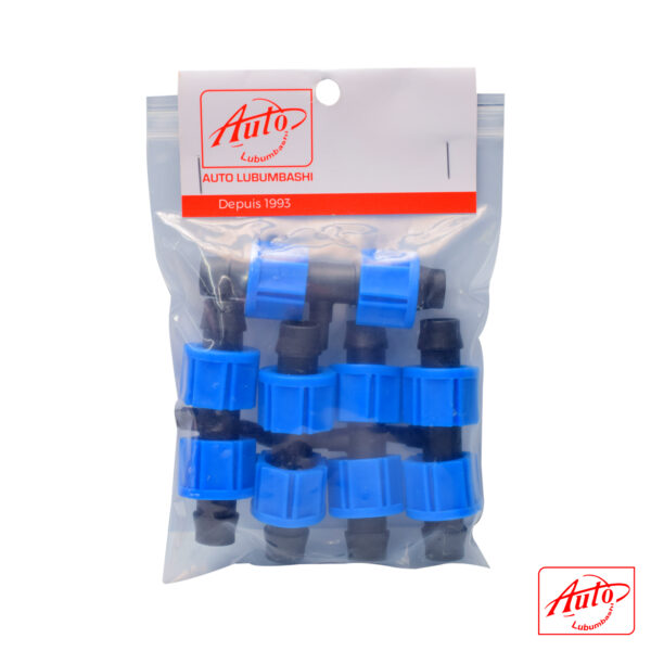 LOCK NUT FITTING CONNECTOR BARB AND LOCK TEE  16mm × 6 × 16mm – Image 3