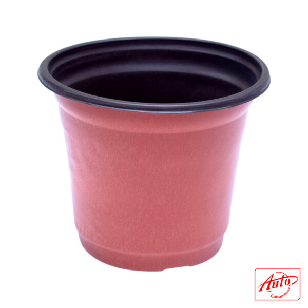 PLASTIC NURSERY POT BRICK RED 10cm – 9cm – Image 2