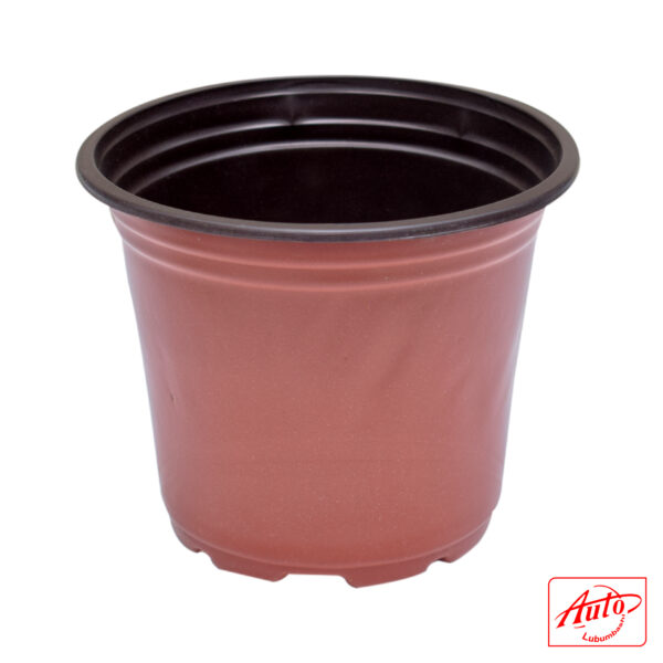 PLASTIC NURSERY POT BRICK RED 13cm – 10cm – Image 2