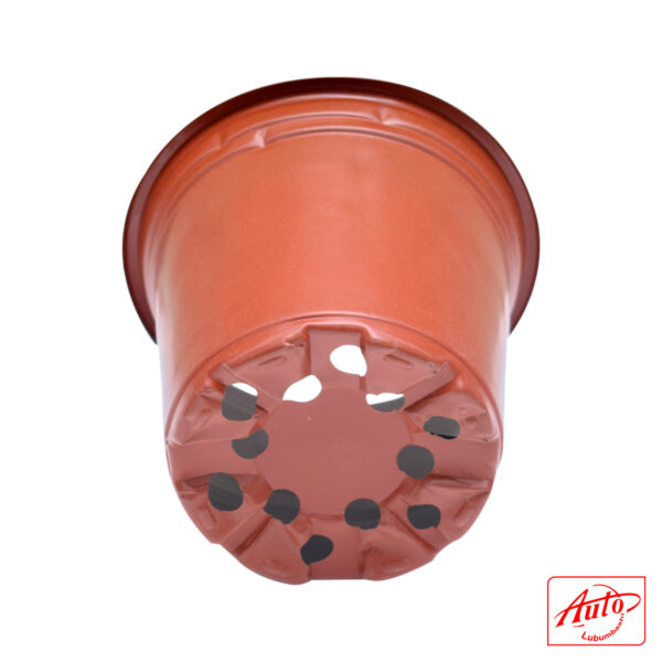PLASTIC NURSERY POT BRICK RED 18cm – 16cm - Image 3