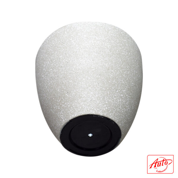 TEXTURED RESIN PLANTER 19cm × 14cm Grey - White – Image 3