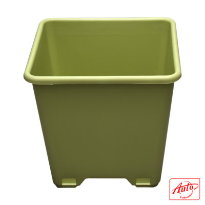 RESIN PLANT POT WITH AIR HOLES 35cm - 32cm Green
