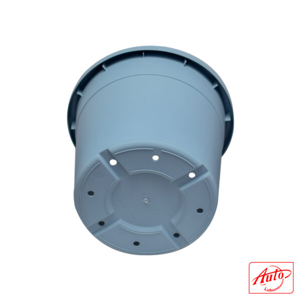 ROUND PLASTIC FLOWER POT Blue 20cm – 15cm – Image 3